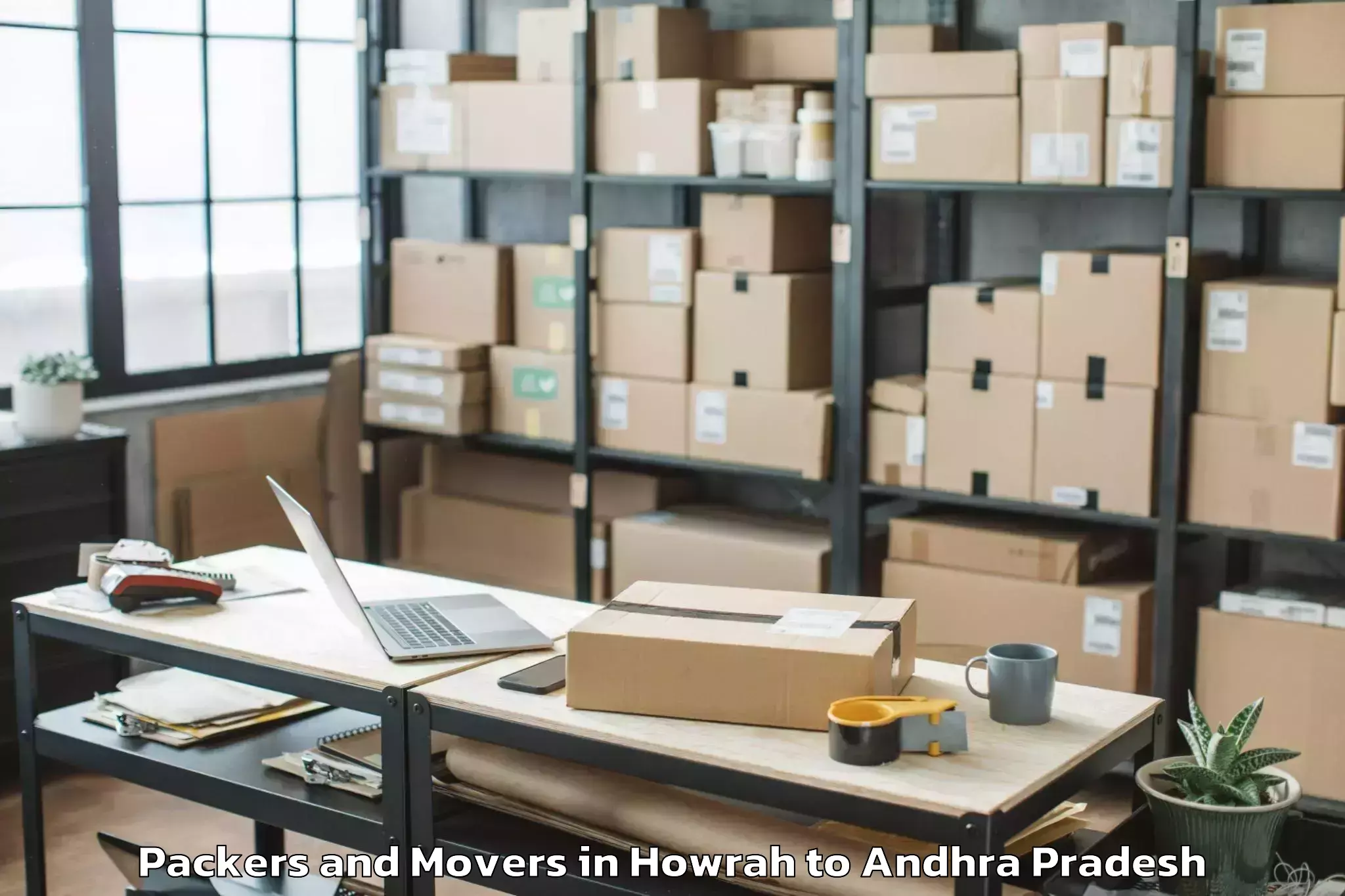 Reliable Howrah to Peddavadugur Packers And Movers